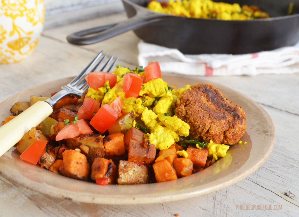 tried it tuesday: vegan sausage scramble & hash