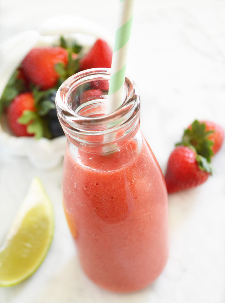 tropical strawberry smoothie